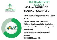 CAPACITAÇÃO SOLAR - PAINEL DE SENHAS GABINETE
